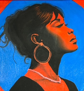 The Awakening Artist, Self-portrait. Nigeria, West Africa. Artist, Nupam. Original Acrylic on Canvas