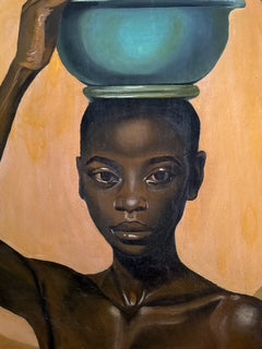 Balance of Heritage~ Nigeria, West Africa. Artist ~ Nupam. Size 39"x49"