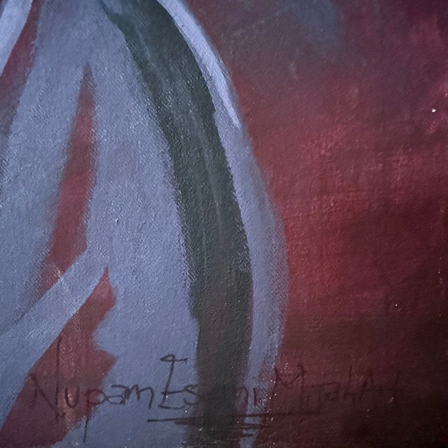 Generations ~ Nigeria, West Africa. Artist ~ Nupam. Acrylic on Canvas, 35"x40"