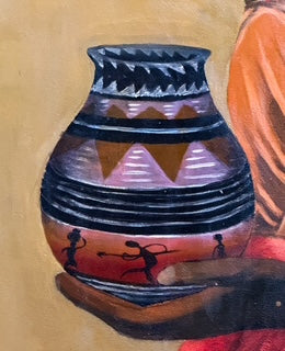 Balance of Heritage~ Nigeria, West Africa. Artist ~ Nupam. Size 39"x49"